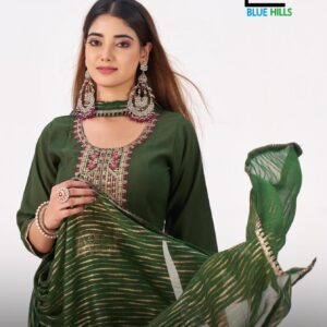 blue hills laila series 1001 to 1006 berlin silk fully stitch big size modern suit in wholesale surat