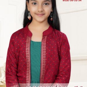 dt devi samayra vol 53 series 9460 readymade modern vetican combo kids kurti in wholesale surat
