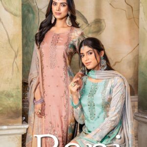 glossy simar bani vol 2 series 9071 A to 9071 D viscose muslin modern salwar kameez in wholesale surat
