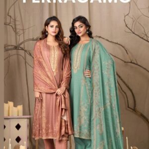 ibiza ferragamo series 2871 to 2874 attractive look viscose pashmina readymade plus size suit in wholesale surat