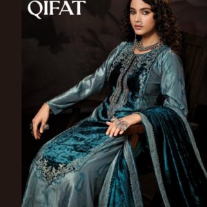 ibiza qifat series 11701 to 11704 readymade viscose velvet big size winter suit in wholesale surat