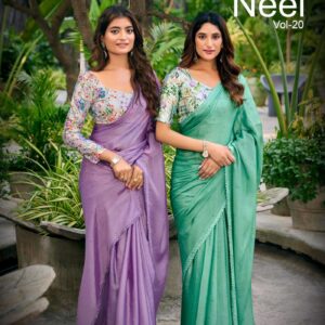 kashvi creation neel vol 20 series 2001 to 2006 mono satin women indian sarees in wholesale surat