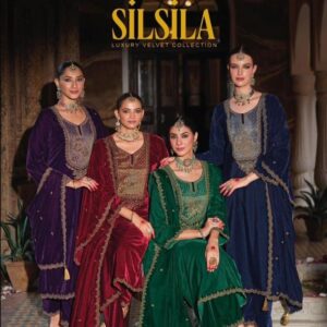 kilory trends silsila series 1171 to 1176 readymade corduroy velvet winter stylish suit in wholesale surat