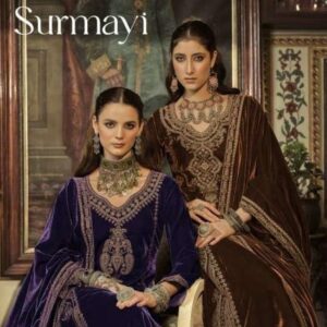 kilory trends surmayi series 01 to 06 velvet designer full stitch plus size suit in wholesale surat