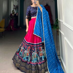 LNB1623PNK Dola Silk Patola prints Lehenga Choli