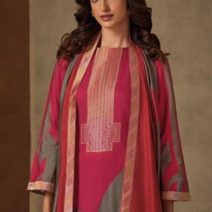 omtex nazrana series 8431 A to 8431 D trendy pashmina jacquard readymade suits in wholesale surat