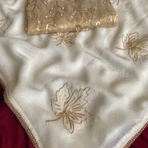 pr 1023 chinon party wear saree in wholesale surat