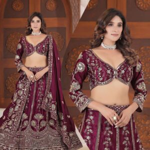pr dvd 5139 chinon silk semi stitch lehenga unstitch choli in wholesale surat