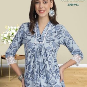 pr hirwa jpr730-jp742 cotton readymade classic tops in wholesale surat
