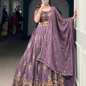 pr lnb1451 eravii chocolate crush stitch lehenga unstitch blouse in wholesale surat