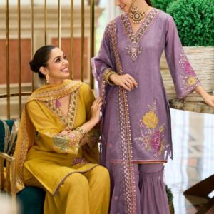 prm india humsafar series 5125 to 5130 exclusive organza crush readymade plazzo suit in wholesale surat