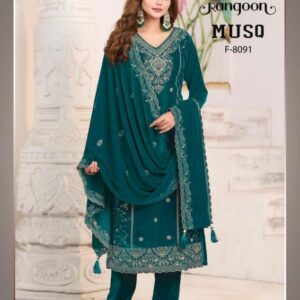 rangoon musq series 8091 to 8094 readymade ethnic style winter viscose velvet suit in wholesale surat