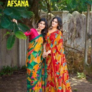 sanskar tex prints afsana series 71001 to 71008 weightless gorgeous look saree in wholesale surat