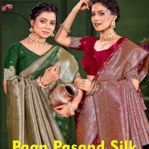 Saroj Paan pasand silk vol.5 series 1001 to 1004 50*600 silk saree in wholesale surat