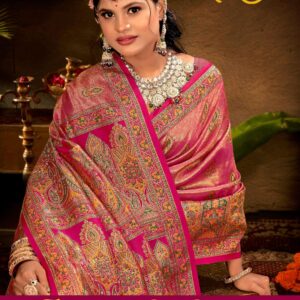 Saroj Traditional Satin Silk vol.3 series 1001 to 1004 Tissue silk saree in wholesale surat