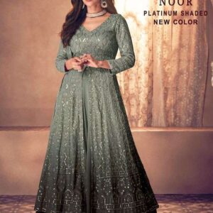 sayuri noor platinum shaded new colors series 123 real georgette suit