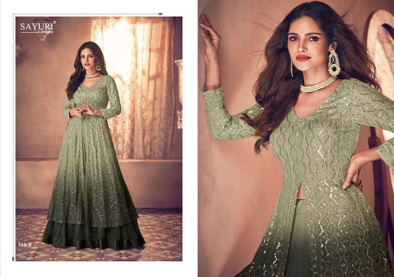 sayuri noor platinum shaded new colors series 123 real georgette suit - Image 7