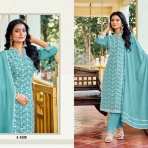 sbs vinisha series 6225 to 6228 readymade unique chinon suit in wholesale surat