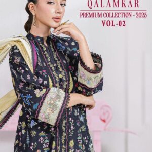 shree fabs qalamkar premium collection 25 vol 2 series 4008 to 4013 cotton pakistani salwar kameez in wholesale surat