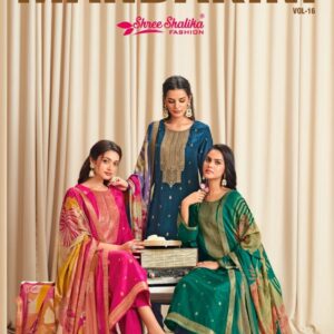 shree shalika mandakini vol 16 series 1601 to 1606 viscose dola jacquard classic salwar kameez in wholesale surat