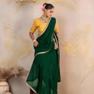 suma jiya series 12001 To 12008 georgette trendy saree in wholesale surat