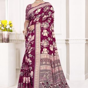 vipul elaichi 35246 A to D silk brasso hit design saree in wholesale surat