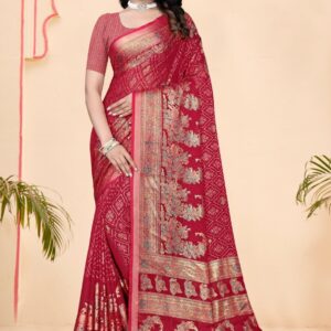 vipul elaichi series 35198 A to 35198 D silk brasso amazing saree  in wholesale surat