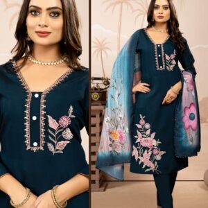karissa 1093-1096 readymade unique viscose roman silk suit in wholesale surat