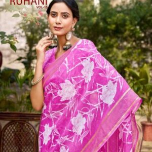 kashvi creation ruhani vol 15 series 1501 to 1508 dull moss casual saree in wholesale surat