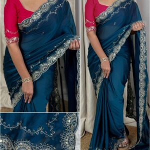 pr zoya crystal rangoli silk attractive saree in wholesale surat