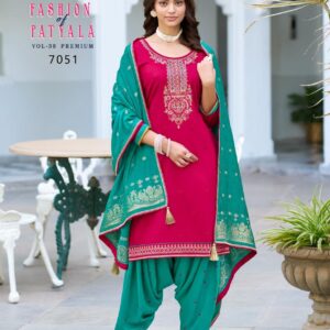 rangoon fashion of patyala vol 38 premium series 7051-7056 JAM SILK wholesale suit