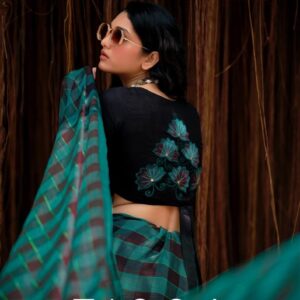 stavan tisca series 1001 to 1010 raymond weaving checks stylish saree in wholesale surat