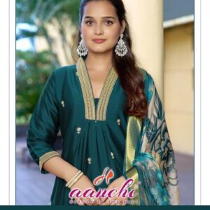aanchi dariya crystal silk readymade suit