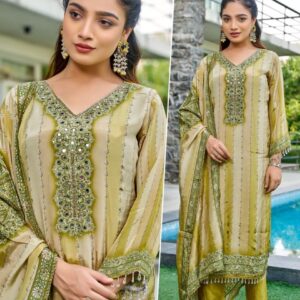 aanchi gurmaya 1748 pure crape readymade suit