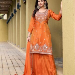 aanchi gurmaya 1782 pure TISSUE SHIMMER readymade suit