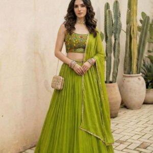 alizeh 9006-9007 georgette stitch lehenga unstitch blouse dupatta