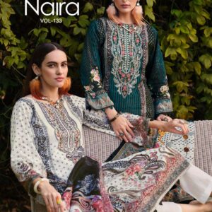 belliza naira vol 133 series 956001-956008 Pure Cotton readymade suit