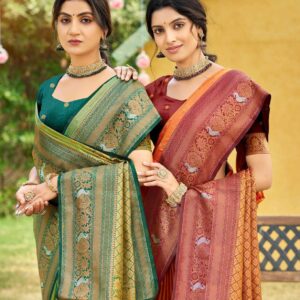 Bunawat Tanishka Silk SERIES 1001-1008 soft silk wholesale saree