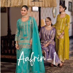 eba lifestyle aafrin vol 1 series 1851-1853 Simar readymade suit