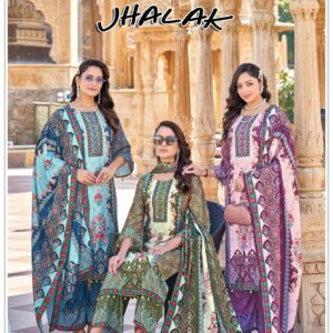 jhalak series 1001-1004 jam satin fancy readymade plazzo dress