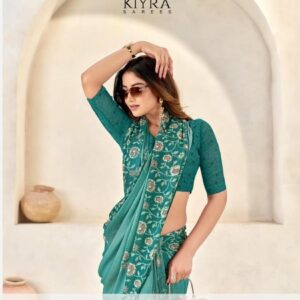 kiyra kesariya vol 37 series 01-06 moss silk wholesale saree