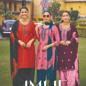 master imlie series 1001-1008 rayon readymade suit