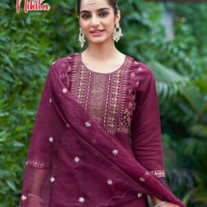 mystic9 nikita vol 1 series 1001-1008 roman silk readymade suit