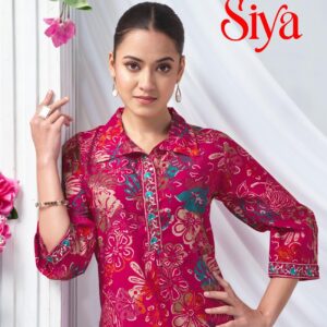 mystic9 siya vol 2 series 2001-2010 Roman Silk kurti with bottom