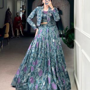 nnk1115 tasar silk attractive fully stitch chaniya choli