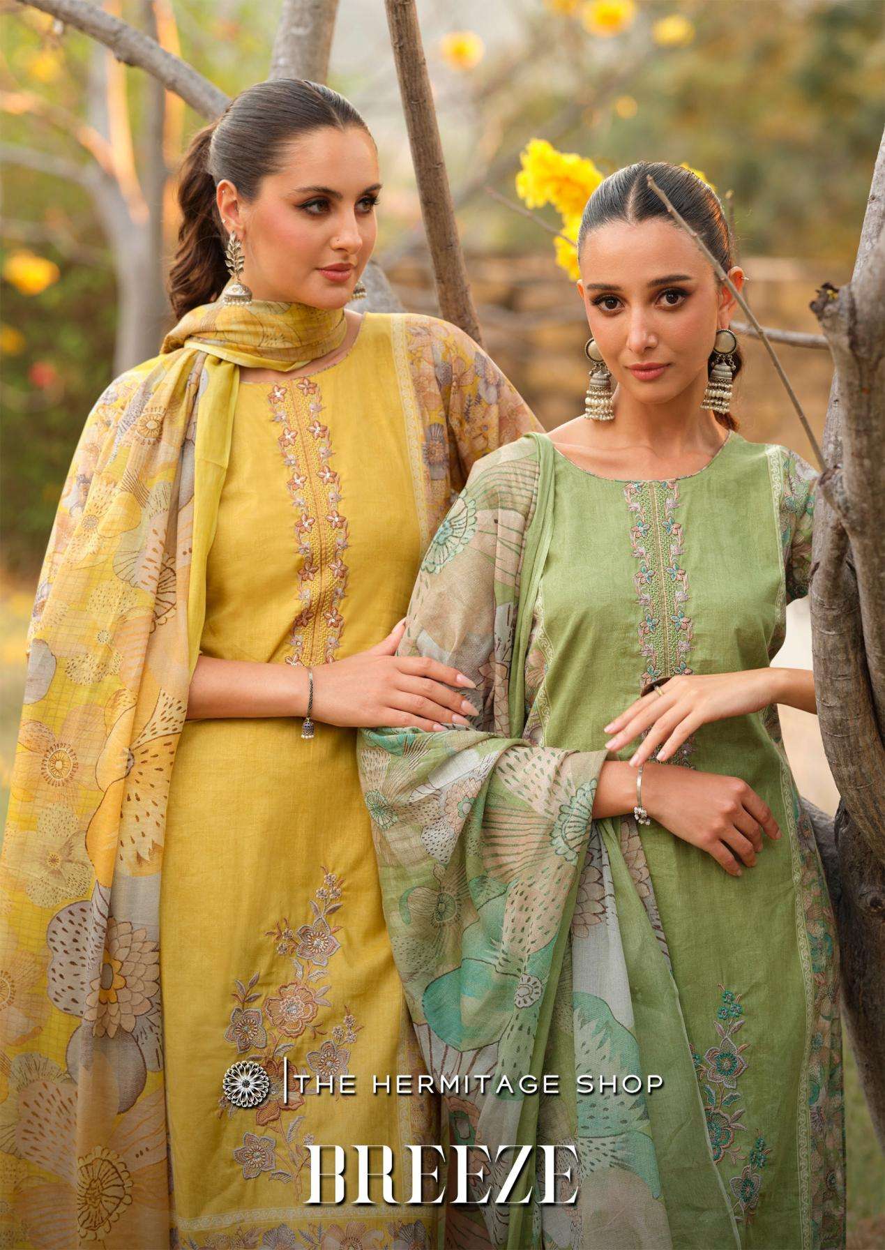 the hermitage shop breeze series 1001-1004 cambric lawn pakistani suits - Image 2