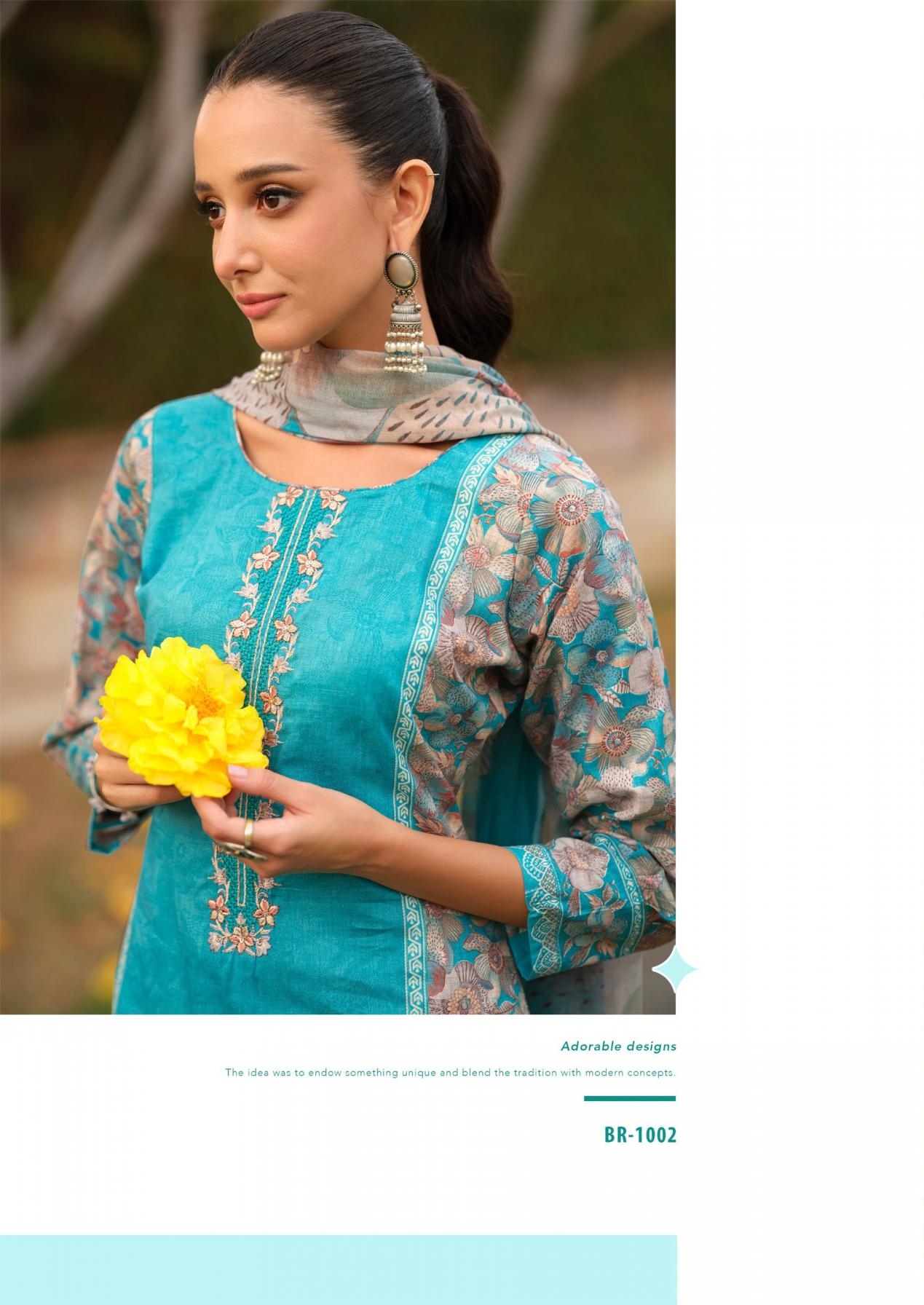 the hermitage shop breeze series 1001-1004 cambric lawn pakistani suits - Image 11