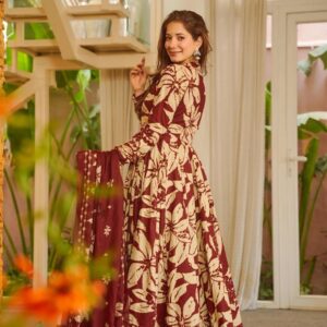 vyoma vol 5 series 5001-5006 Maslin with heavy digital print readymade suit