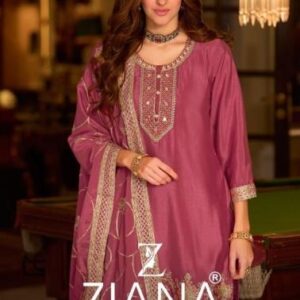 ziana 18021 chinon silk fully stitch fashionable sharara pakistani suits