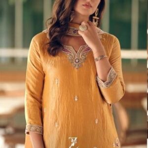 ziana 19071 readymade exclusive fandy silk beats work combo plazzo suits